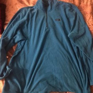 Men’s north face polar tech blue fleece 3/4 zip